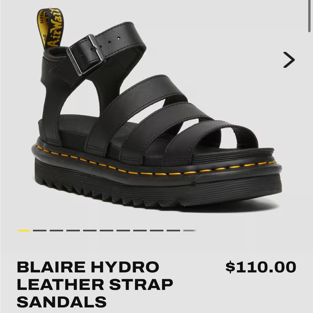 BLAIRE HYDRO LEATHER STRAP SANDALS